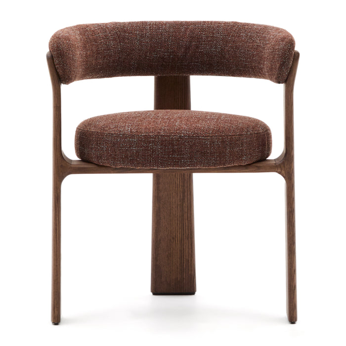 Kave Home Granite Eetkamerstoel - Bruin / Donker Essenhout