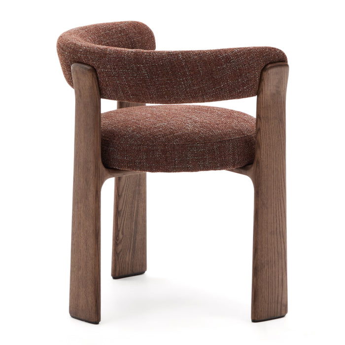 Kave Home Granite Eetkamerstoel - Bruin / Donker Essenhout