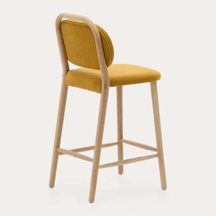 Kave Home Helda Barkruk - Mosterd