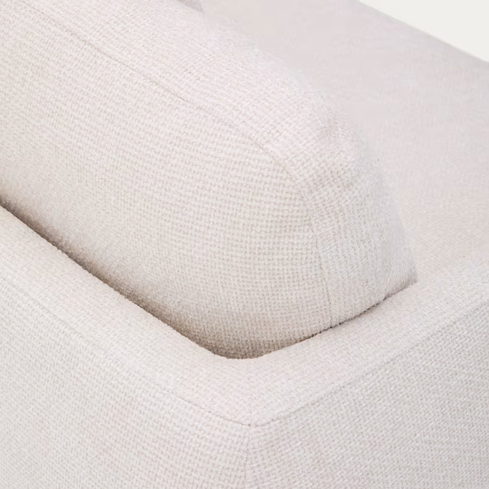 Kave Home Laira 3-zitsslaapbank met Chaise Longue Rechts - Beige