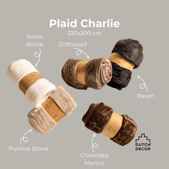 Dutch Decor plaid CHARLIE - 200x220 cm Chocolate Martini