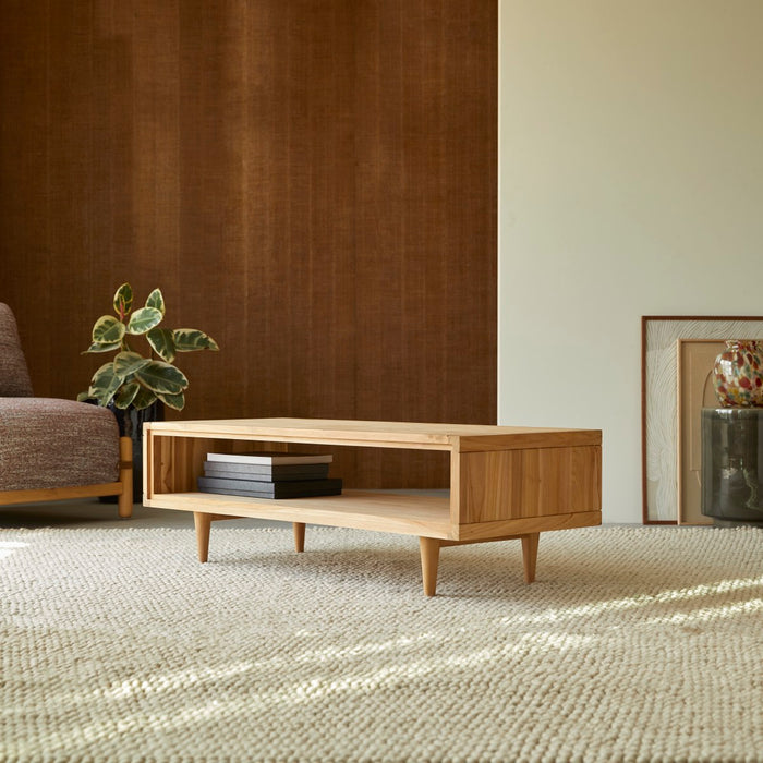 Tikamoon - Jonàk - Massief teakhouten salontafel