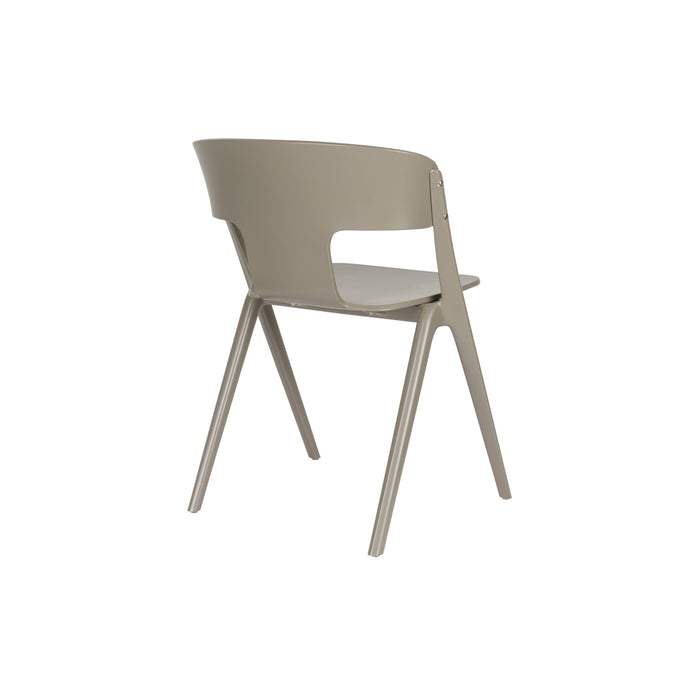 Zuiver Horizon Outdoor Eetkamerstoelen  Brown Rice - Set van 4 - Taupe