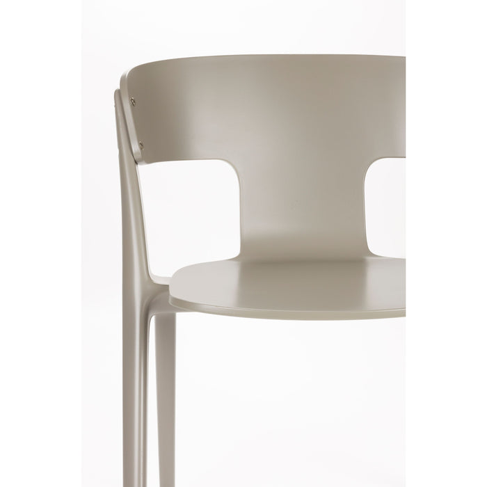 Zuiver Horizon Outdoor Eetkamerstoelen  Brown Rice - Set van 4 - Taupe