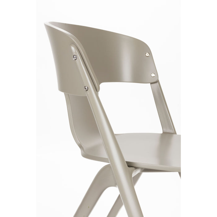 Zuiver Horizon Outdoor Eetkamerstoelen  Brown Rice - Set van 4 - Taupe