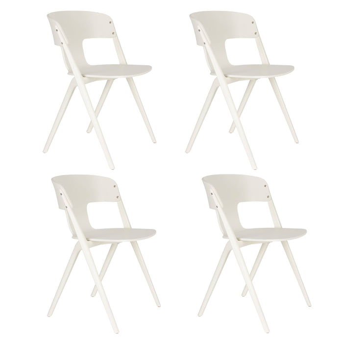 Zuiver Horizon Outdoor Eetkamerstoelen  Off-White - Set van 4 - Beige