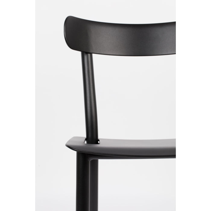 Zuiver Friday Tuinstoel Zwart - Set van 2