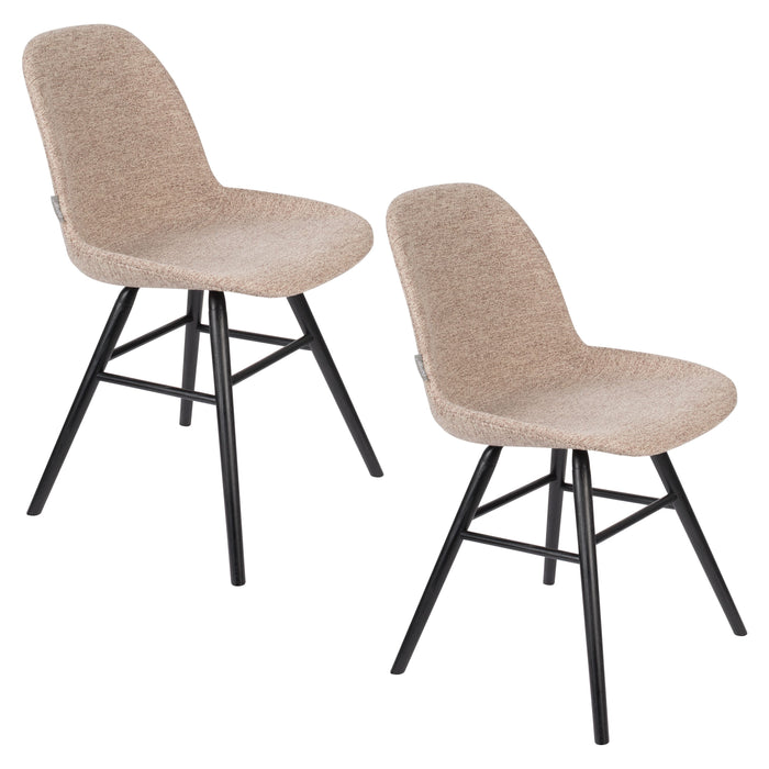Zuiver Albert Kuip Soft Eetkamerstoelen  Beige - Set van 2