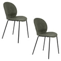 Zuiver Bonnet Eetkamerstoelen  Groen - Set van 2