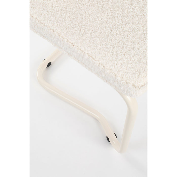 Zuiver Ridge Kink Eetkamerstoelen  Soft Off White - Set van 2
