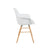 Zuiver Albert Kuip Eetkamerstoelen armleuning Wit - Set van 2