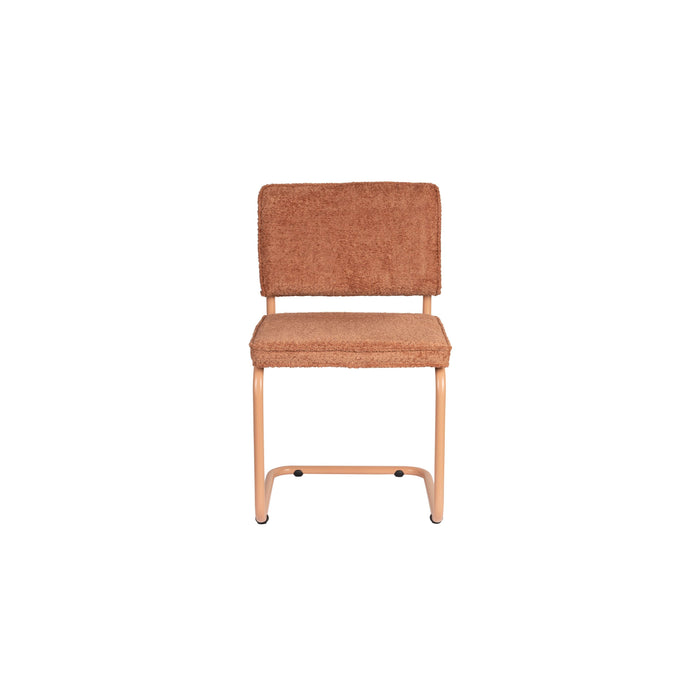 Zuiver Ridge Soft Eetkamerstoelen  Terracotta - Set van 2
