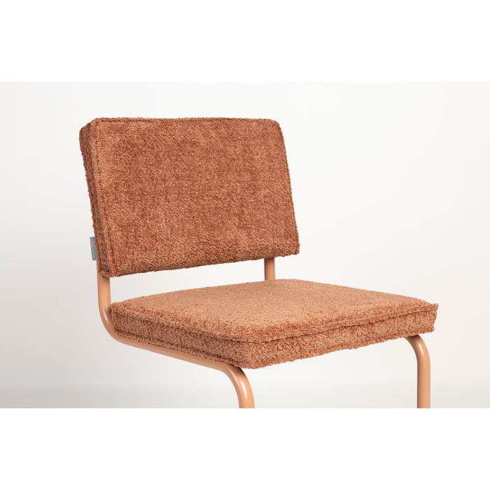 Zuiver Ridge Soft Eetkamerstoelen  Terracotta - Set van 2