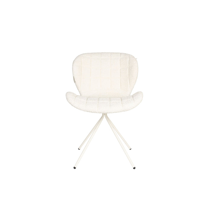Zuiver OMG Eetkamerstoelen  Soft Off White - Set van 2