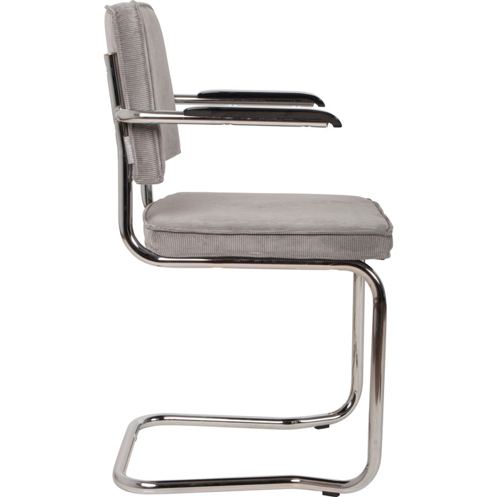 Zuiver Set van 2 eetkamerstoelen Ridge Rib Kink