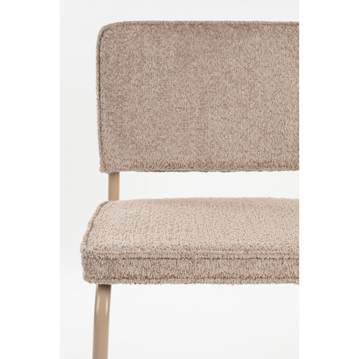 Zuiver Ridge Kink Eetkamerstoelen  Soft Beige - Set van 2
