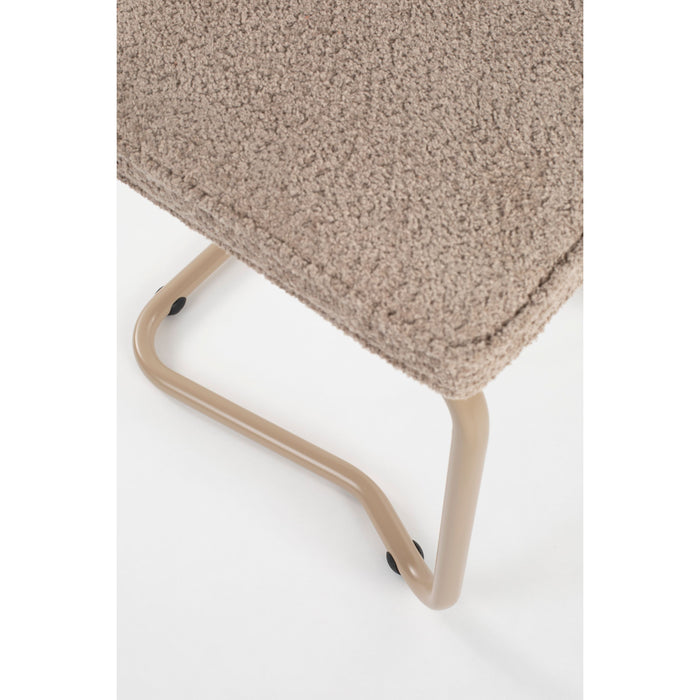 Zuiver Ridge Kink Eetkamerstoelen  Soft Beige - Set van 2
