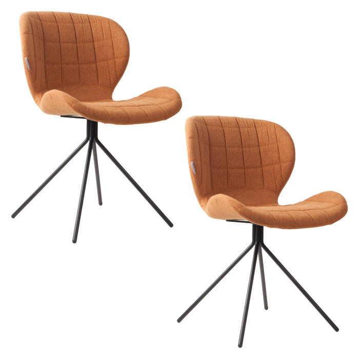 Zuiver OMG Eetkamerstoelen  Camel - Set van 2 - Bruin