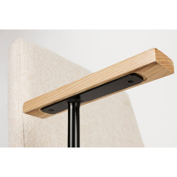 Zuiver Fellow Eetkamerstoelen armleuning Off-White - Set van 2 - Grijs