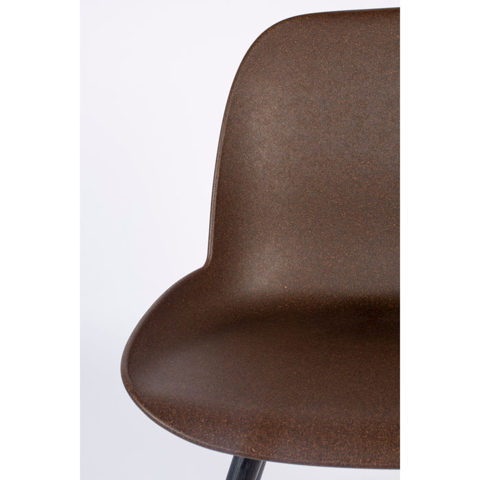 Zuiver Albert Kuip Coffee Eetkamerstoelen  - Set van 2 - Bruin