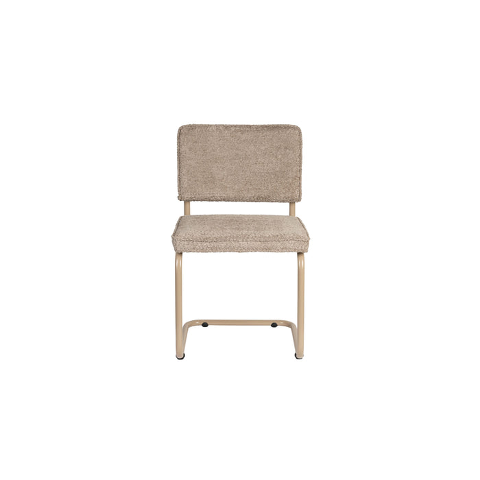 Zuiver Ridge Soft Eetkamerstoelen  Beige - Set van 2