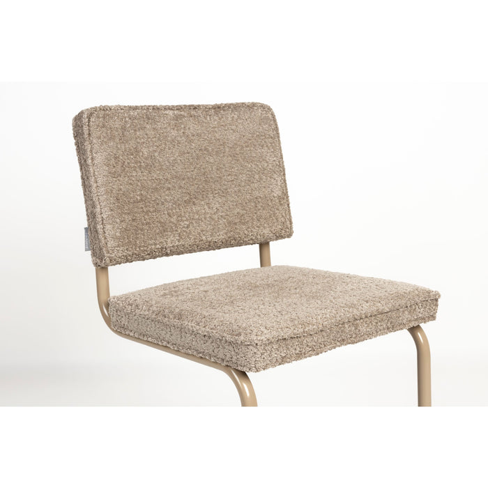 Zuiver Ridge Soft Eetkamerstoelen  Beige - Set van 2