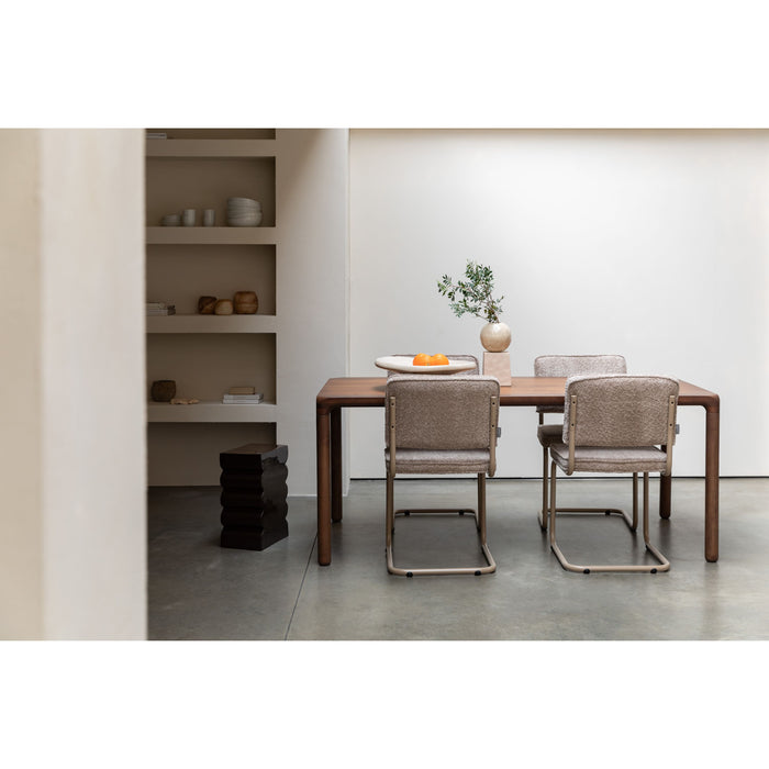 Zuiver Ridge Soft Eetkamerstoelen  Beige - Set van 2