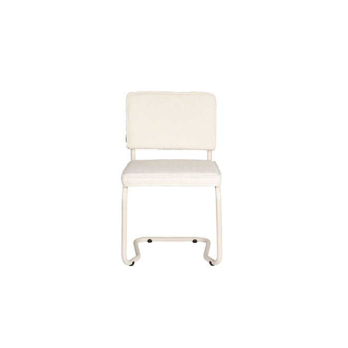 Zuiver Ridge Kink Eetkamerstoelen  Soft Off White - Set van 2