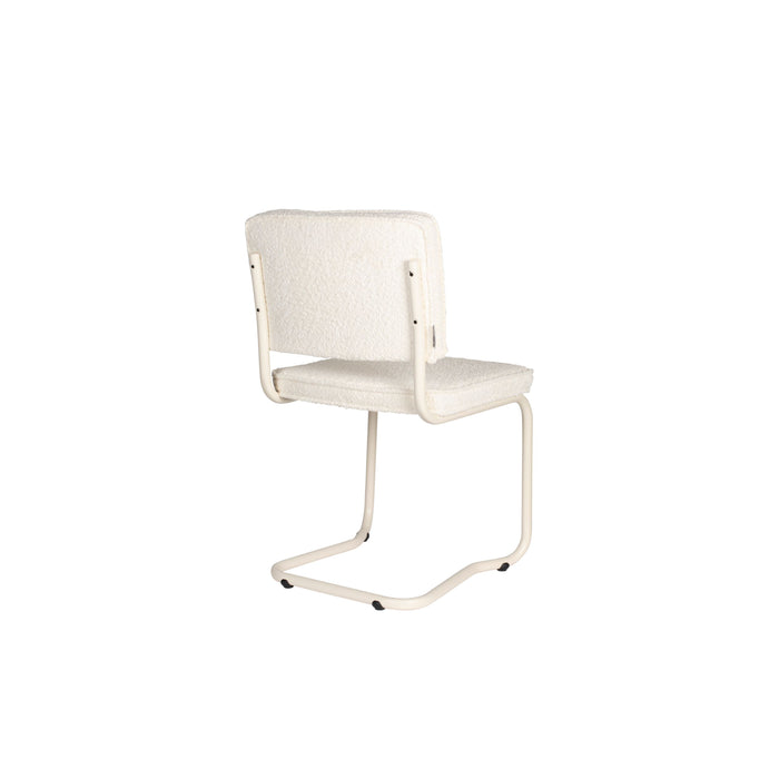Zuiver Ridge Kink Eetkamerstoelen  Soft Off White - Set van 2
