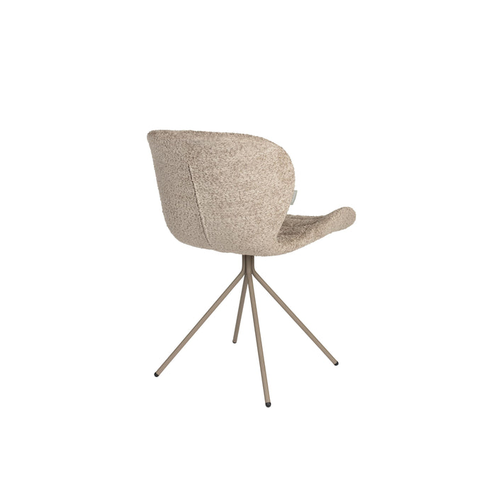 Zuiver OMG Eetkamerstoelen  Soft Beige - Set van 2