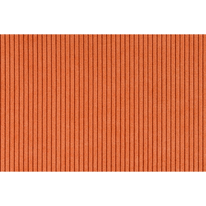 Zuiver Ridge Rib Kink Eetkamerstoelen  Oranje - Set van 2