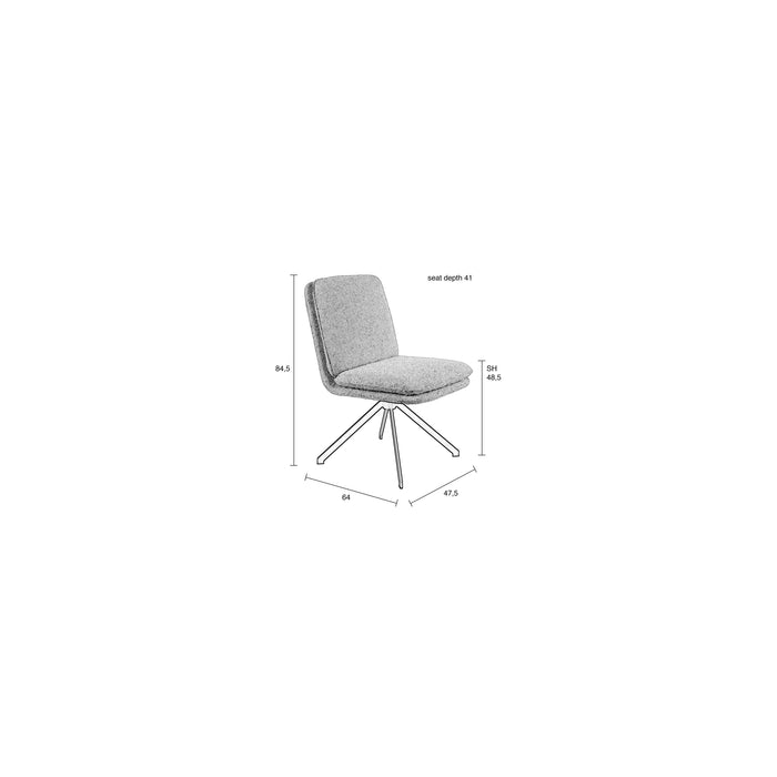 Zuiver Tyler Eetkamerstoelen  - Set van 2 - Wit