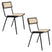 Zuiver Jort Eetkamerstoelen  Naturel|Zwart - Set van 2