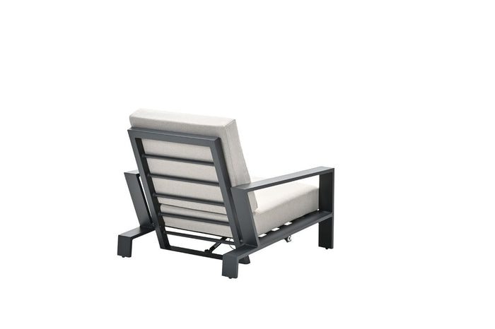 Lincoln verstelbare fauteuil - carbon black - desert sand
