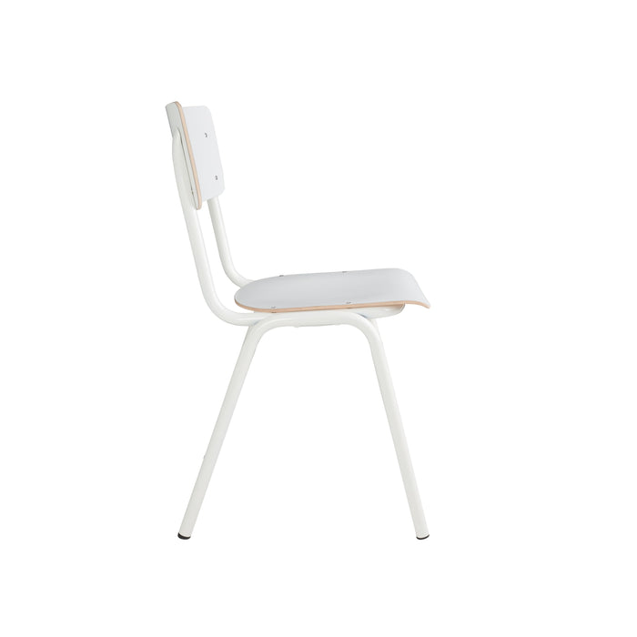 Zuiver Back To School HPL Eetkamerstoelen  Wit - Set van 4
