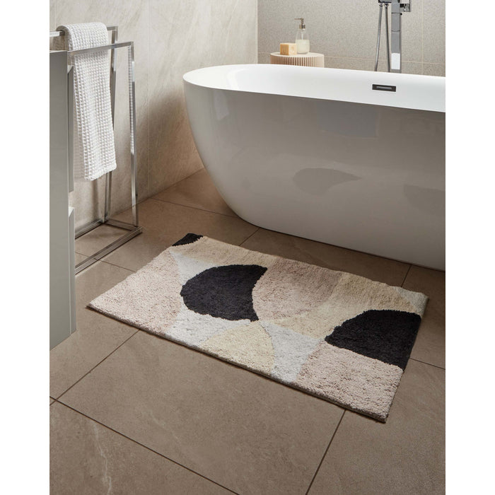 Beliani - SANOLI - Badmat - Beige - 60 x 90 cm - Katoen