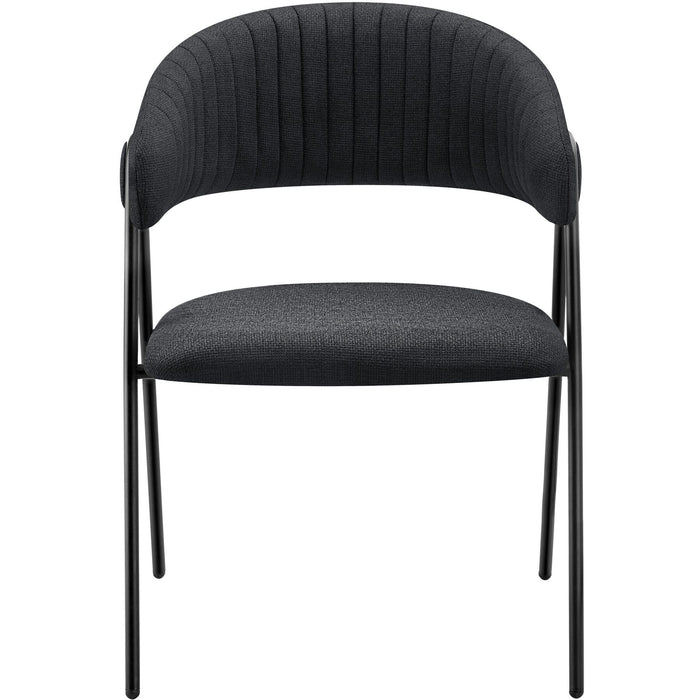 tectake® Eetkamerstoel Bedano, gestoffeerd, geweven stof, 150 kg