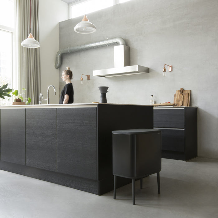 Brabantia Bo Touch Bin Afvalemmer 3 x 11 L  - Zwart