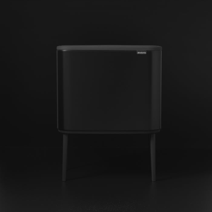 Brabantia Bo Touch Bin Afvalemmer 3 x 11 L  - Zwart