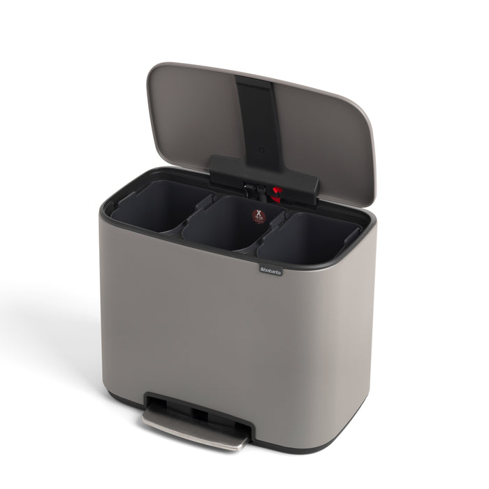 Brabantia Bo Pedaalemmer 33 Liter (3x11 Liter)