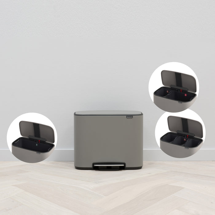 Brabantia Bo Pedaalemmer 33 Liter (3x11 Liter)