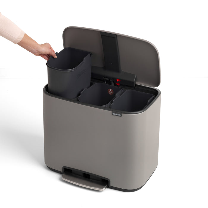 Brabantia Bo Pedaalemmer 33 Liter (3x11 Liter)