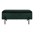 House Nordic - Opbergbank Groen Stof - 95x37x46cm - Watford