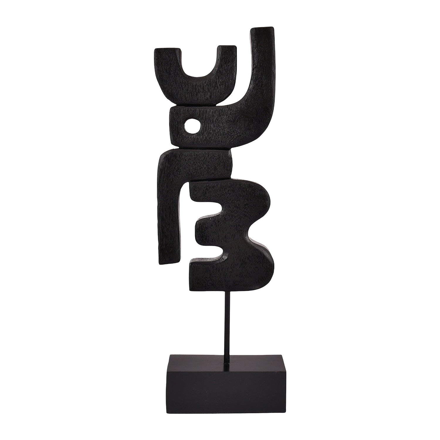 by fonQ Structure Ornament H 57,5 cm - Zwart