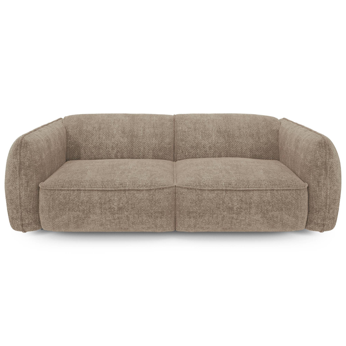 Vierzitsbank in terracotta geweven fluweel