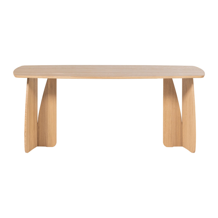 by fonQ Oakline Curve Eettafel B 180 cm - Natural