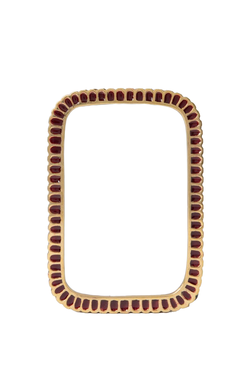 Sissy-Boy Bordeauxrode scalloped enamel fotolijst