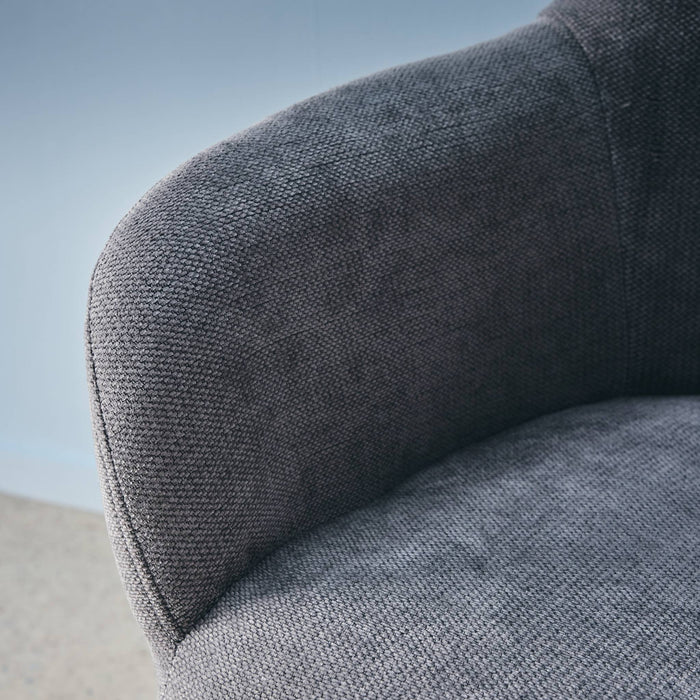 sweeek - Bureaustoel op wieltjes, verstelbaar, stof en metaal