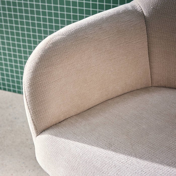 sweeek - Bureaustoel op wieltjes, verstelbaar, stof en metaal