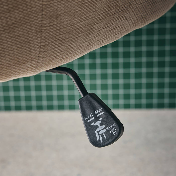 sweeek - Bureaustoel op wieltjes, verstelbaar, stof en metaal